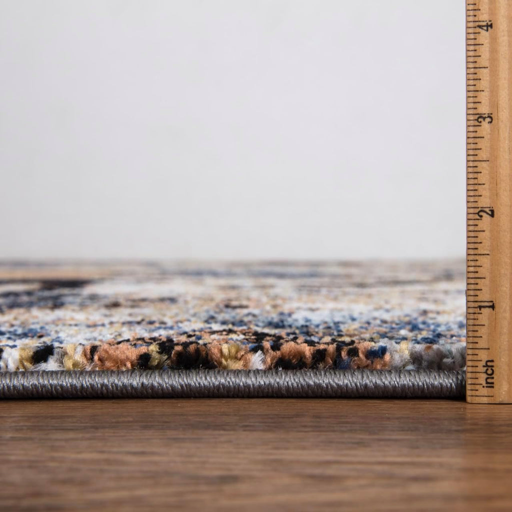 6x9 Non-Shedding Abstract Area Rug E71959