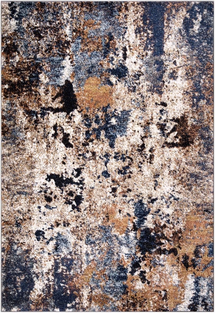 6x9 Non-Shedding Abstract Area Rug E71959