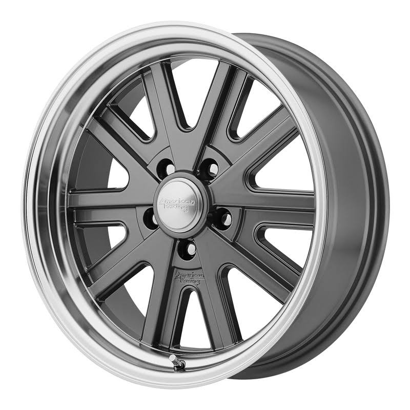 17x8 5x120.65 0mm Gray Machined Wheels W433