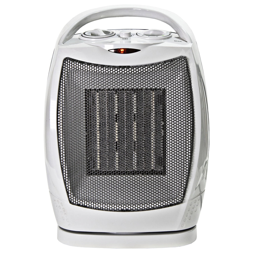 1,500-Watt Oscillating Ceramic Heater with Adjustable Thermostat Z70127