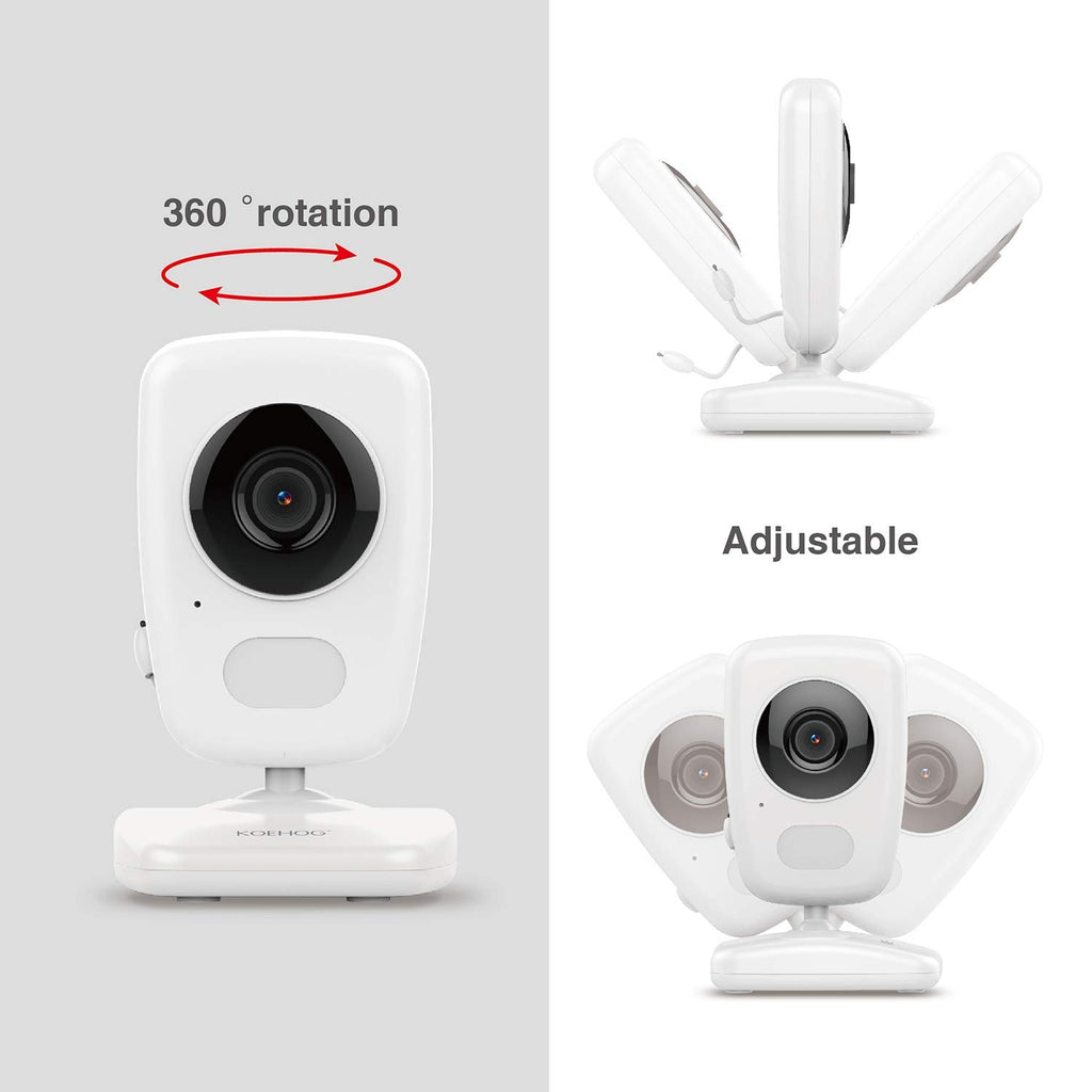 Baby Monitor with Vertical Screen, Handheld, Night Vision, Temperature Alert A8347