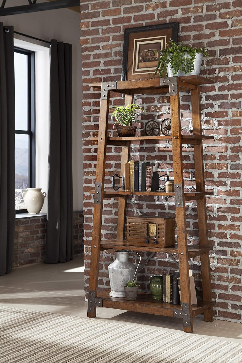 Brown 4-Tier Bookcase A177