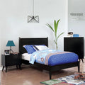 Solid Wood Twin Platform Bed with 8 Memory Foam Mattress D925403