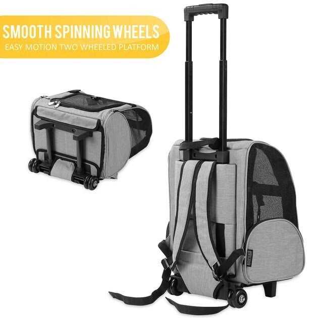 Backpack Pet Travel Carrier with Double Wheels D84987