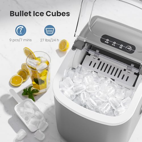 Portable Countertop Ice Maker Machine with Handle N9198
