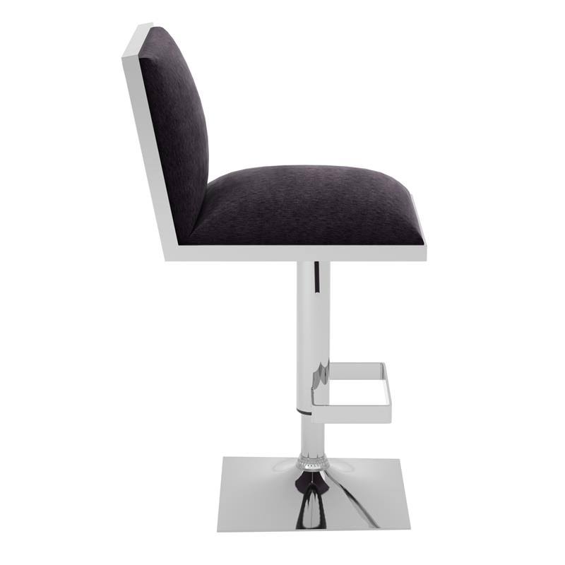 Black Metal Adjustable Barstool (Set of 2) F11142