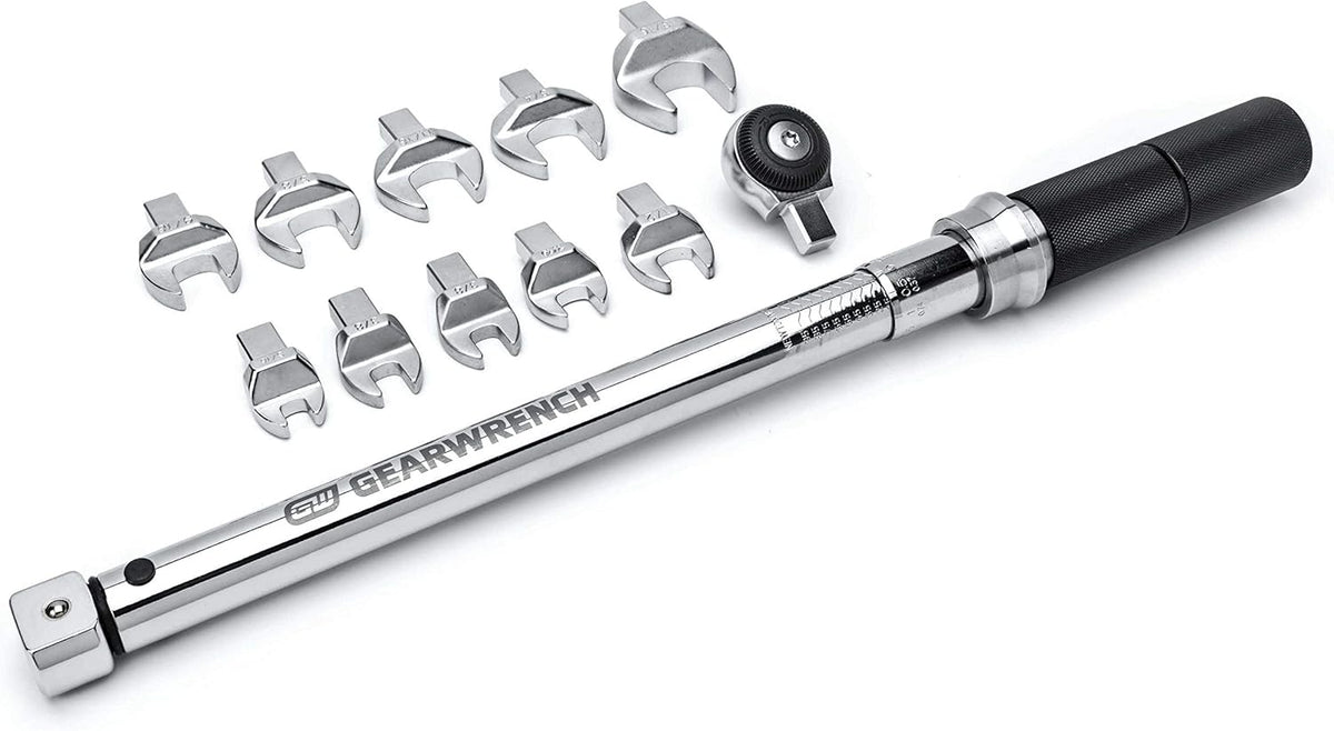 12 Pc. 3/8" Drive SAE Open End Interchangeable Torque Wrench Set O758659