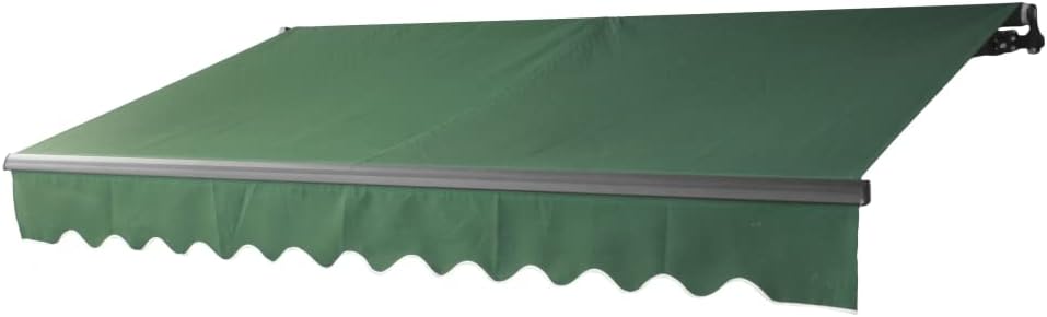 Blue and White Stripes Retractable Patio Awning W1656