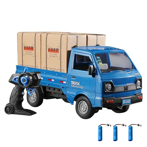 Remote Control Car 1:16 Scale RC Pickup Truck 2.4GHz All Terrain with Spray & Light 3 Batteries White N106