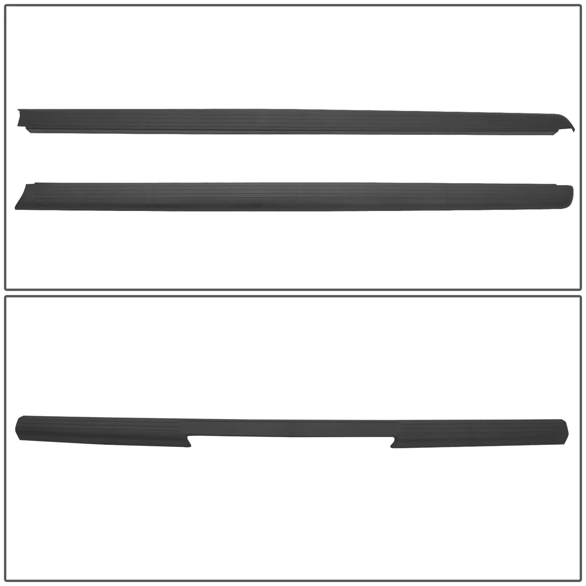 3Pcs Tailgate Bed Rails Caps Protector Q2397