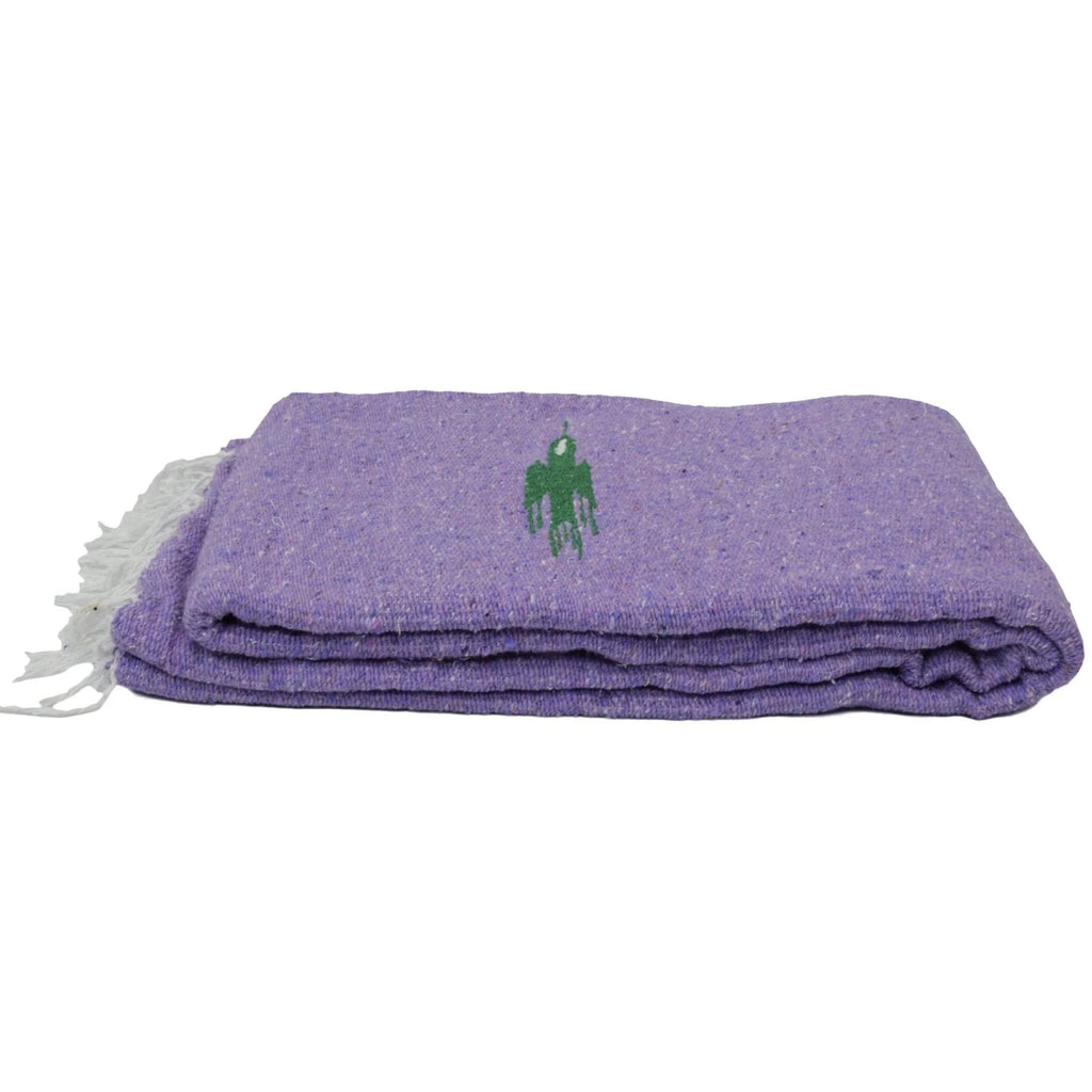 Purple Thunderbird Large Yoga Throw Blanket Serape K700033