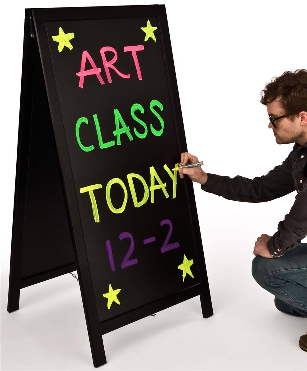 A-Frame Sign for Chalk or Wet-Erase Writing K259390
