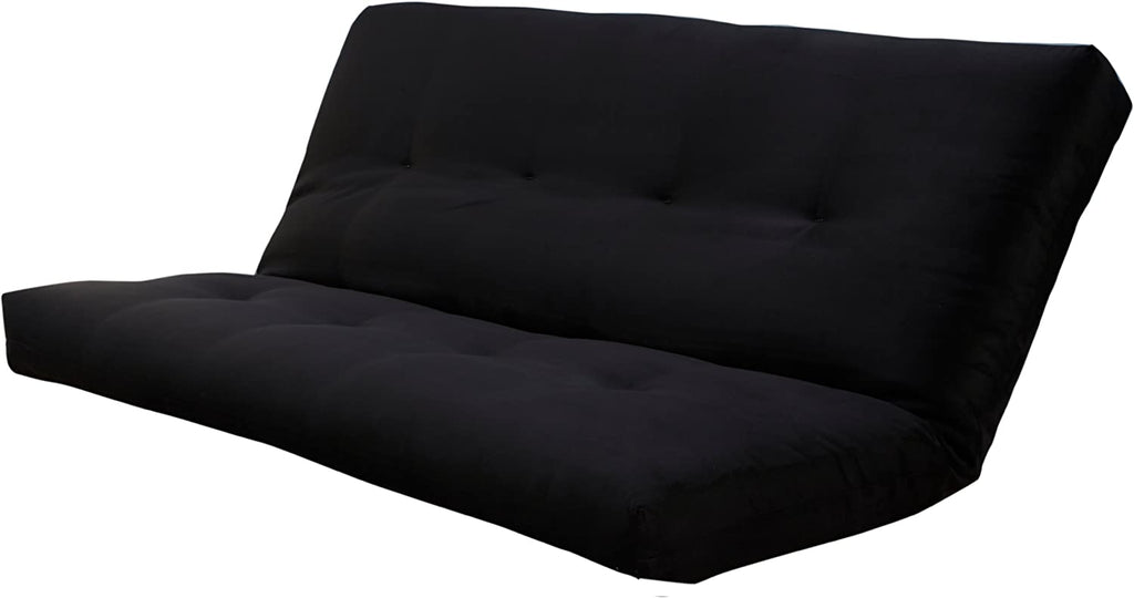 Black Suede Fabric Futon Mattress C439906