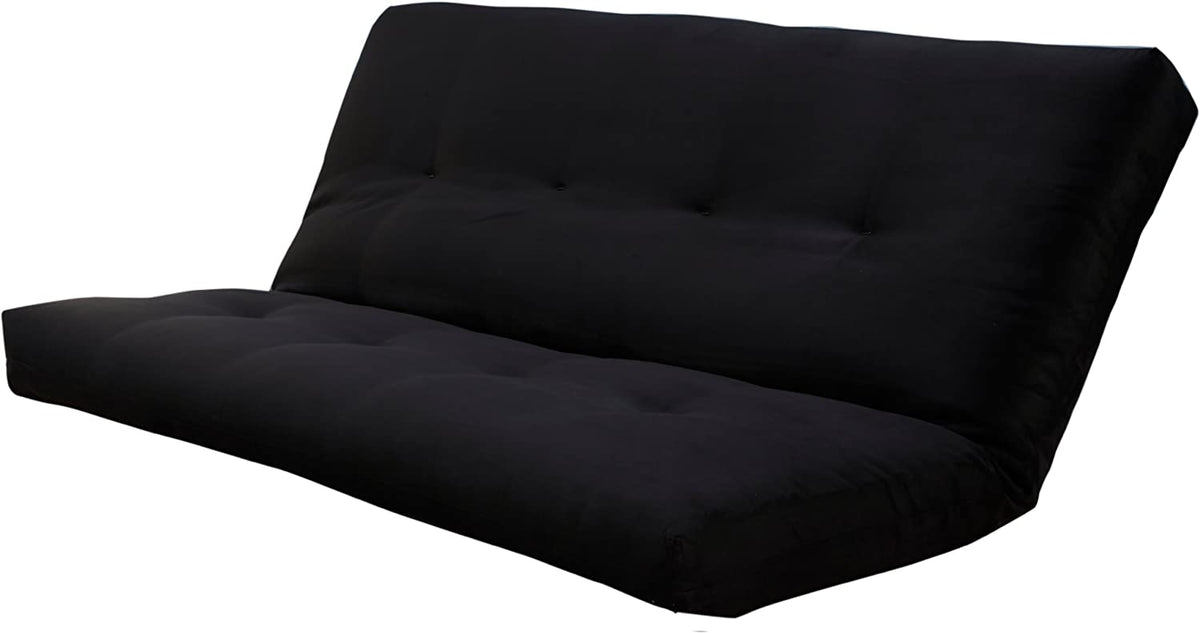 Black Suede Fabric Futon Mattress C439906