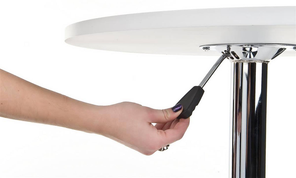 White Height Adjustable Bar Table S467499
