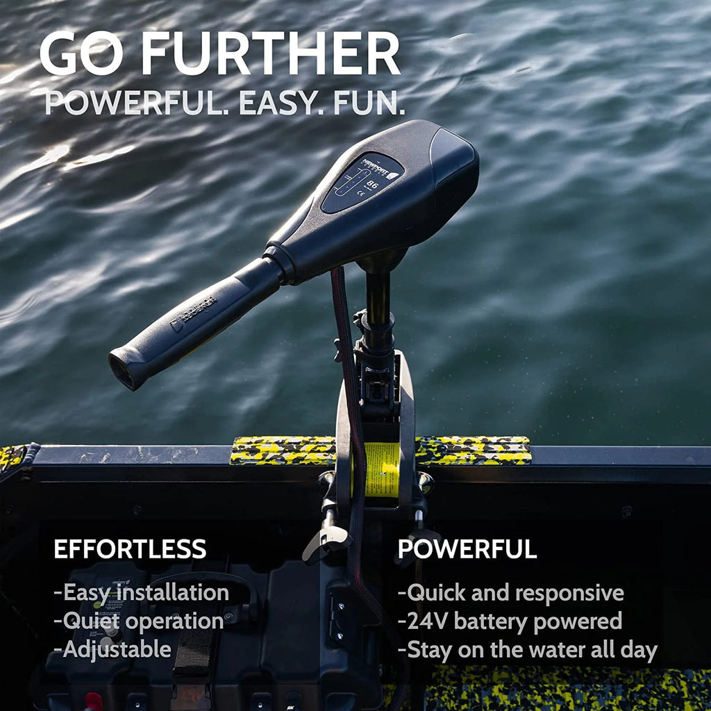 55 lb Thrust Saltwater Transom Mounted Electric Trolling Motor C6732