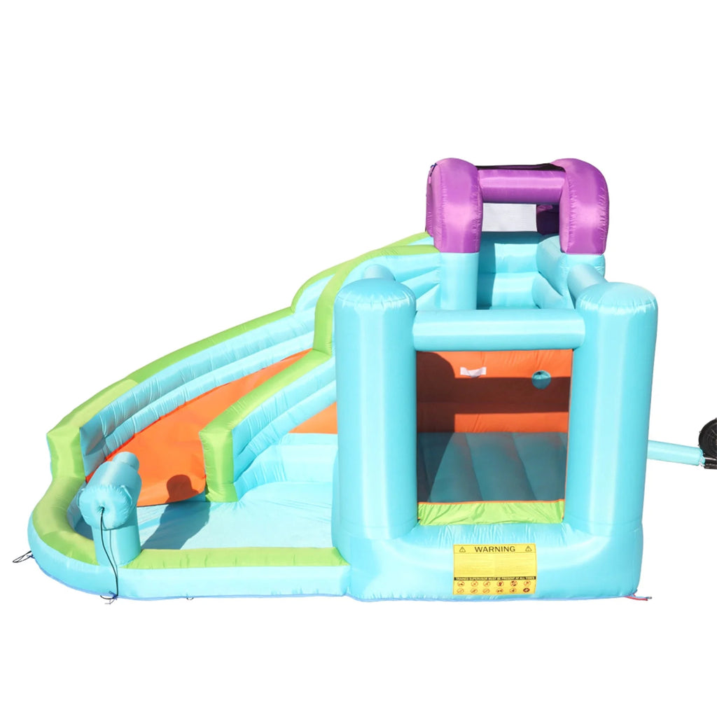 Inflatable Bounce House with Slide Pool Area Climbing Wall PVC J8807