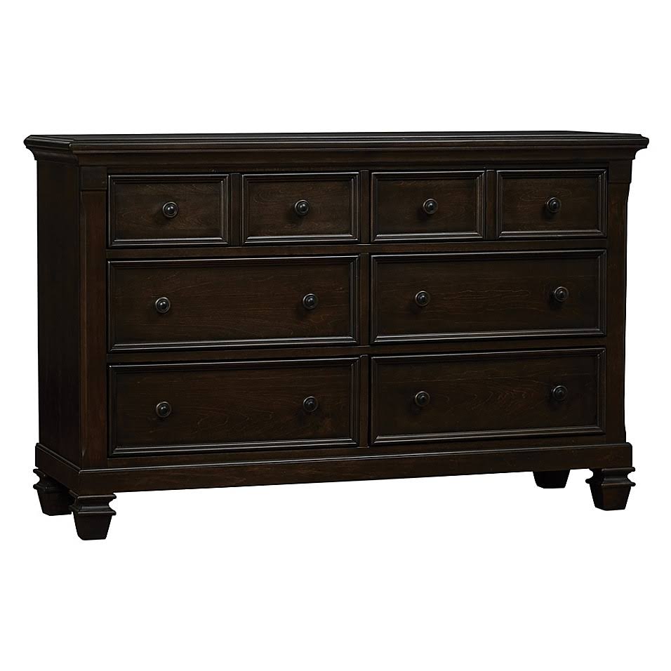 6-Drawer Double Dresser in Charcoal Brown H635