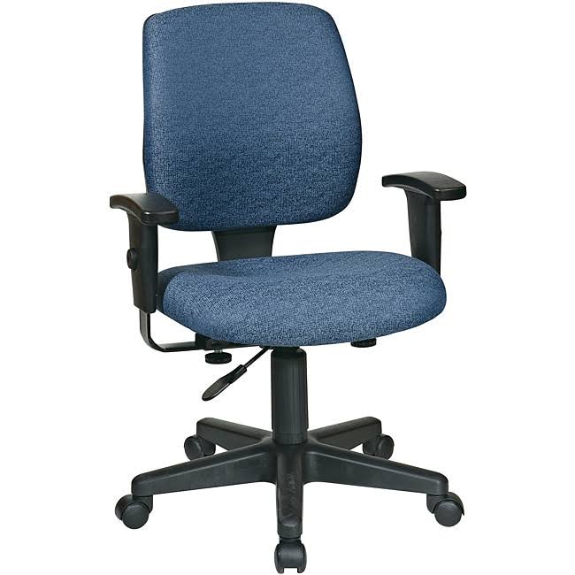 Blue Task Chair with 2-Way Adjustable Arms F726700