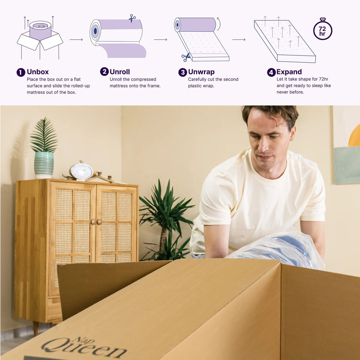 King Size Hybrid Memory Foam Pocket Spring Mattress L844