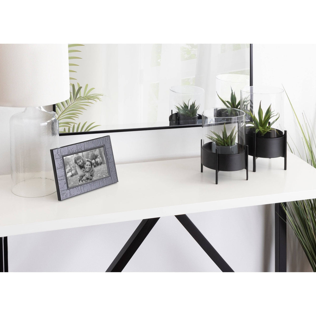 Metal Candle Holder Set - 2 Piece (Black) X5496