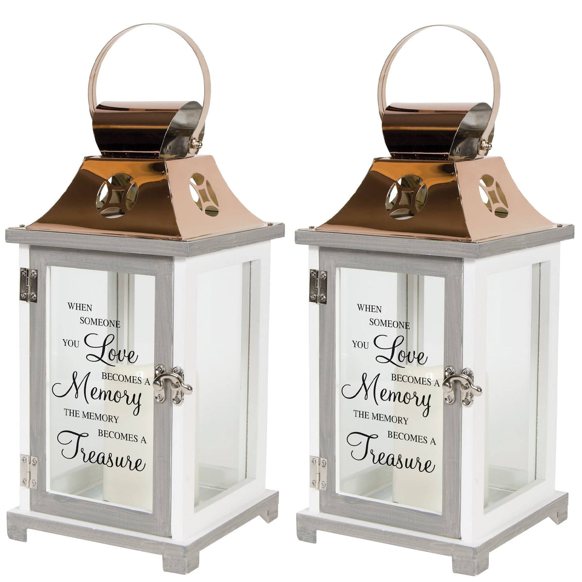 White Flameless Candle Lantern (2 Pack) I6381