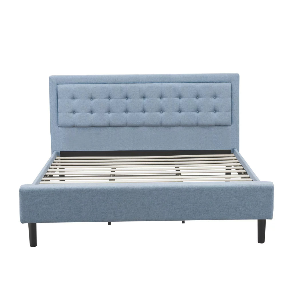 King Bedroom Set in Black/Denim Blue C559