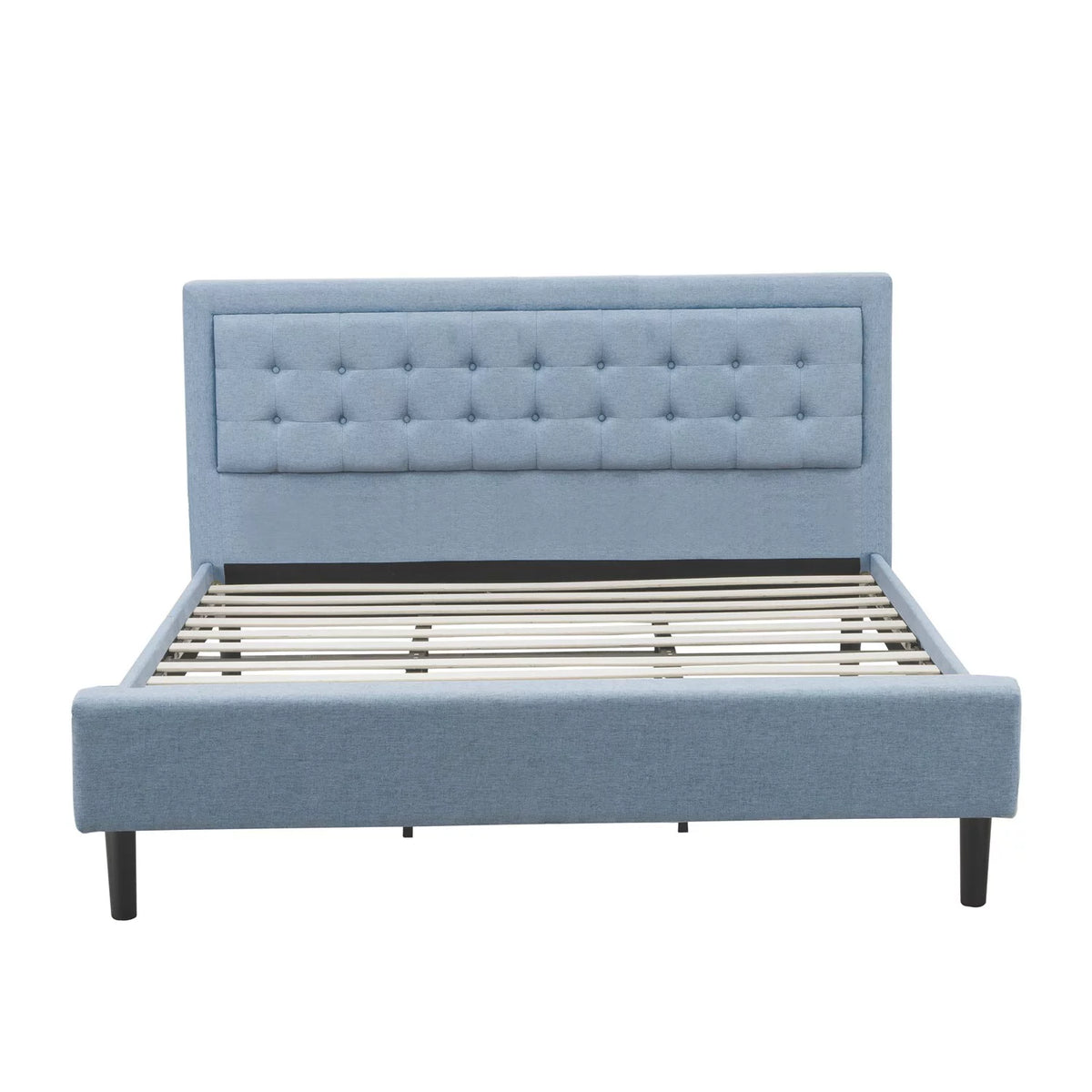 King Bedroom Set in Black/Denim Blue C559