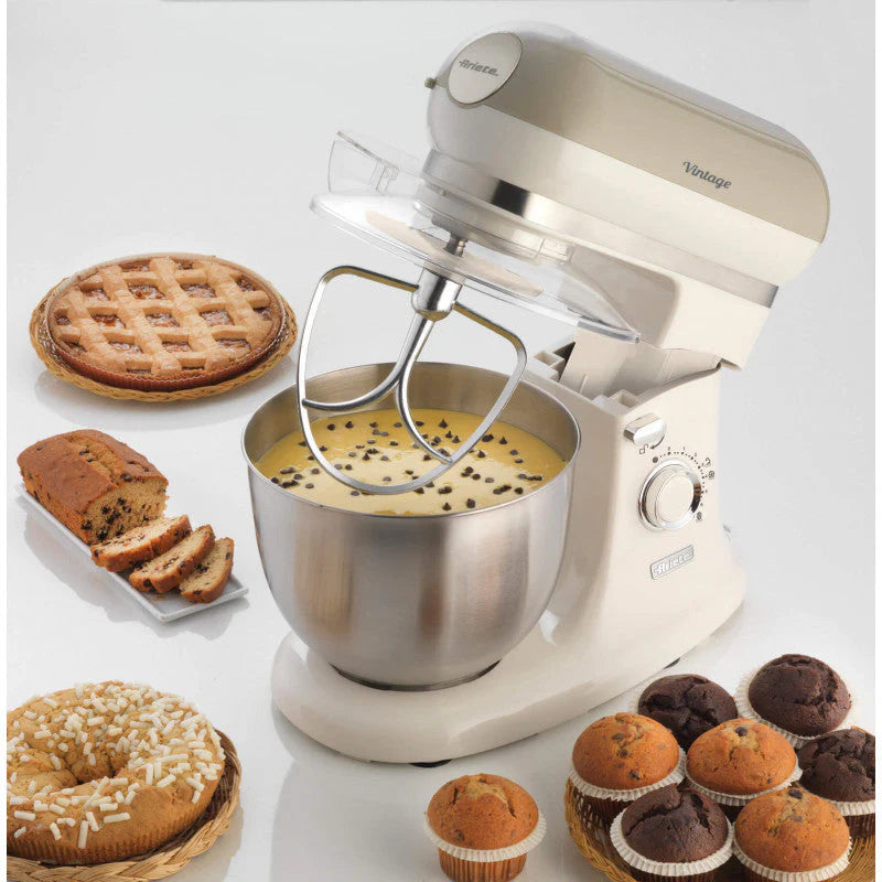 Vintage 5.5L 2400W Beige Stand Mixer A524