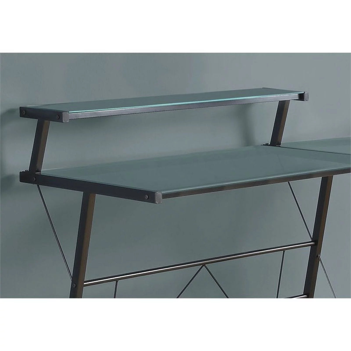 Black L Shaped Computer Desk F286
