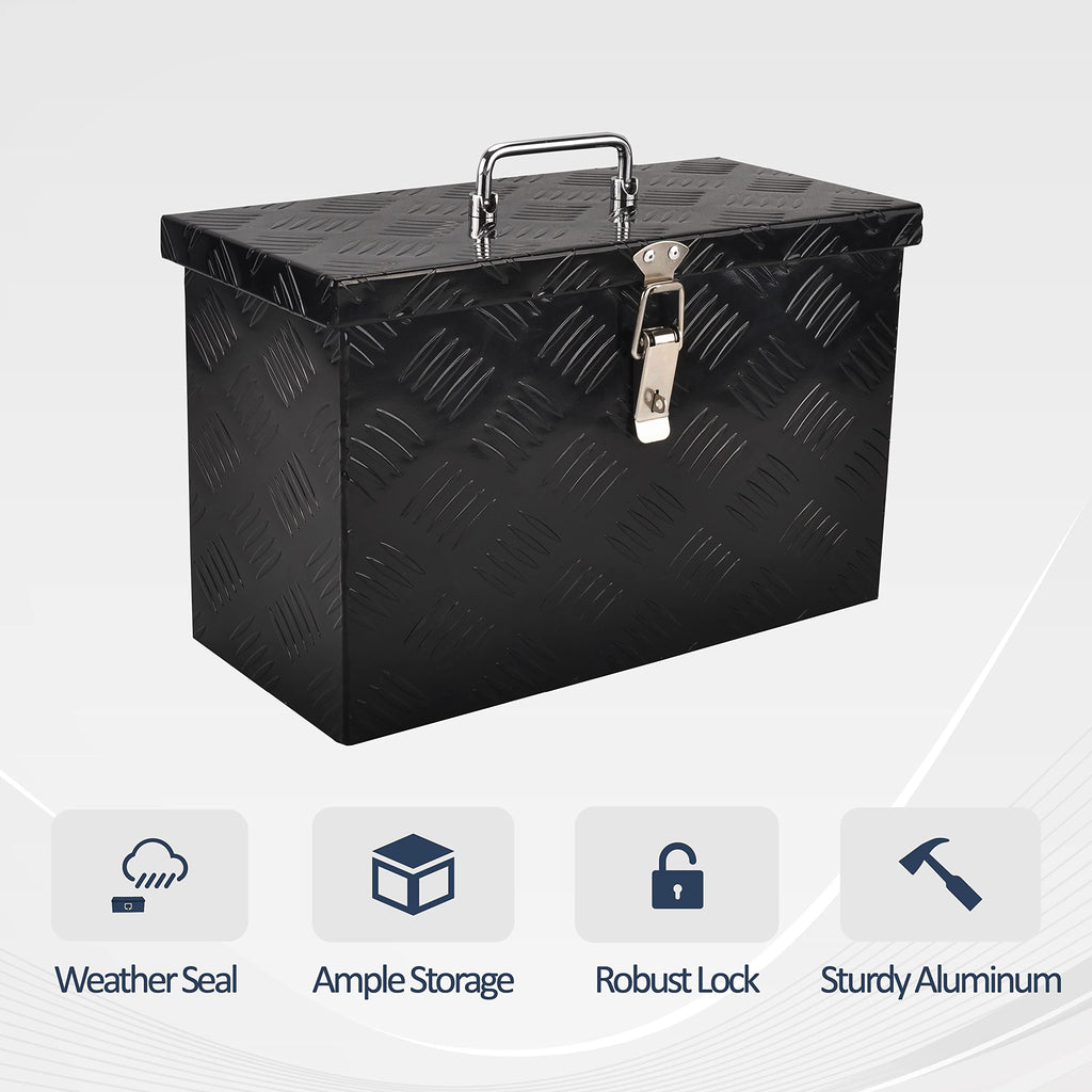 16 Inch Aluminum Pickup Tool Box Black E99525