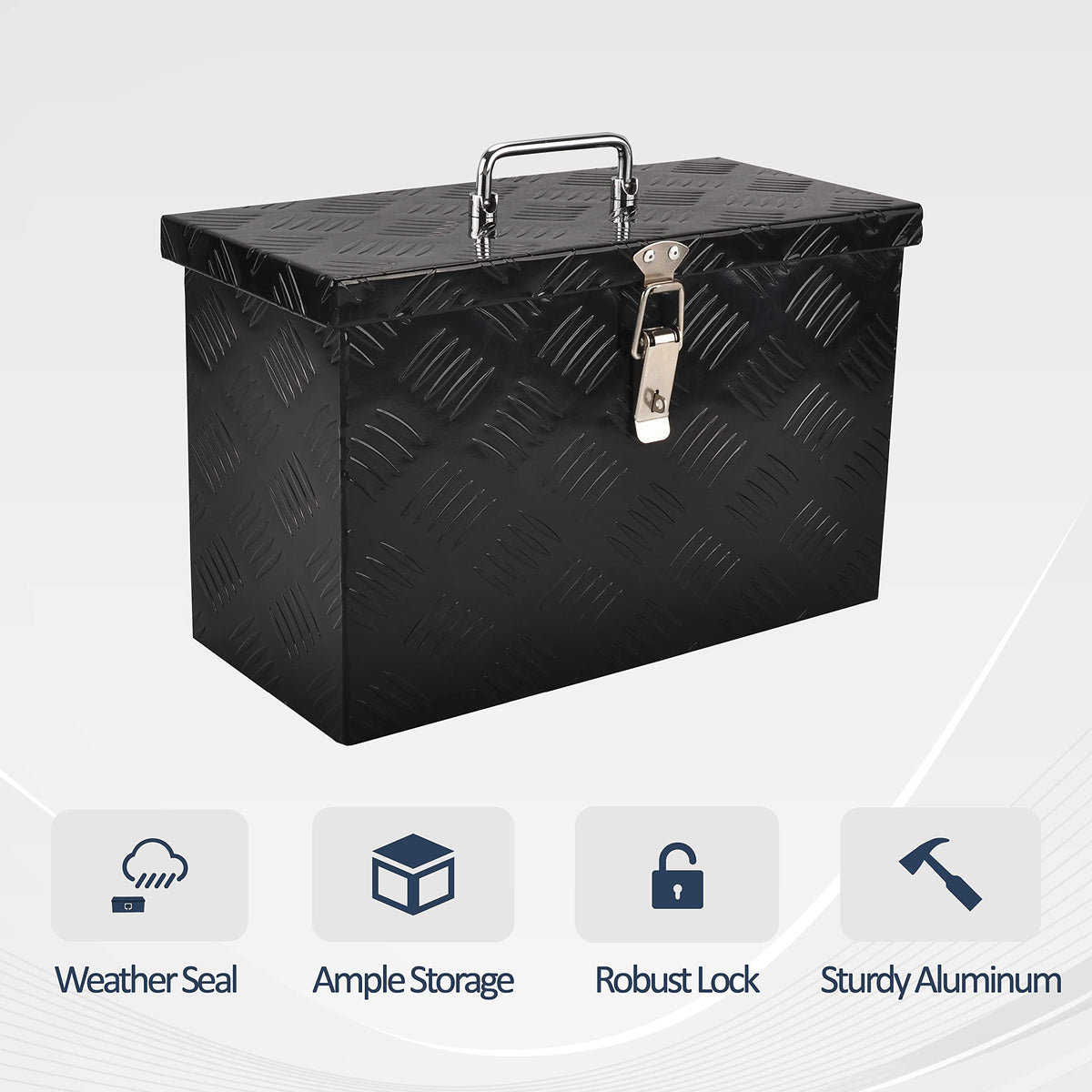 16 Inch Aluminum Pickup Tool Box Black E99525