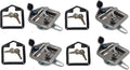 4 x Trailer Door Latch with Gasket T-Handle Latch with Keys 304 Stainless Steel Pack of 2 V8585