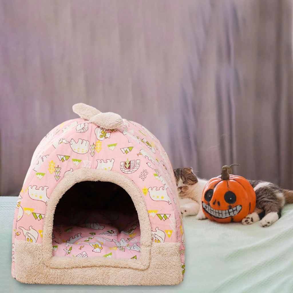Pink Cat Bed with Inner Cushion H69711