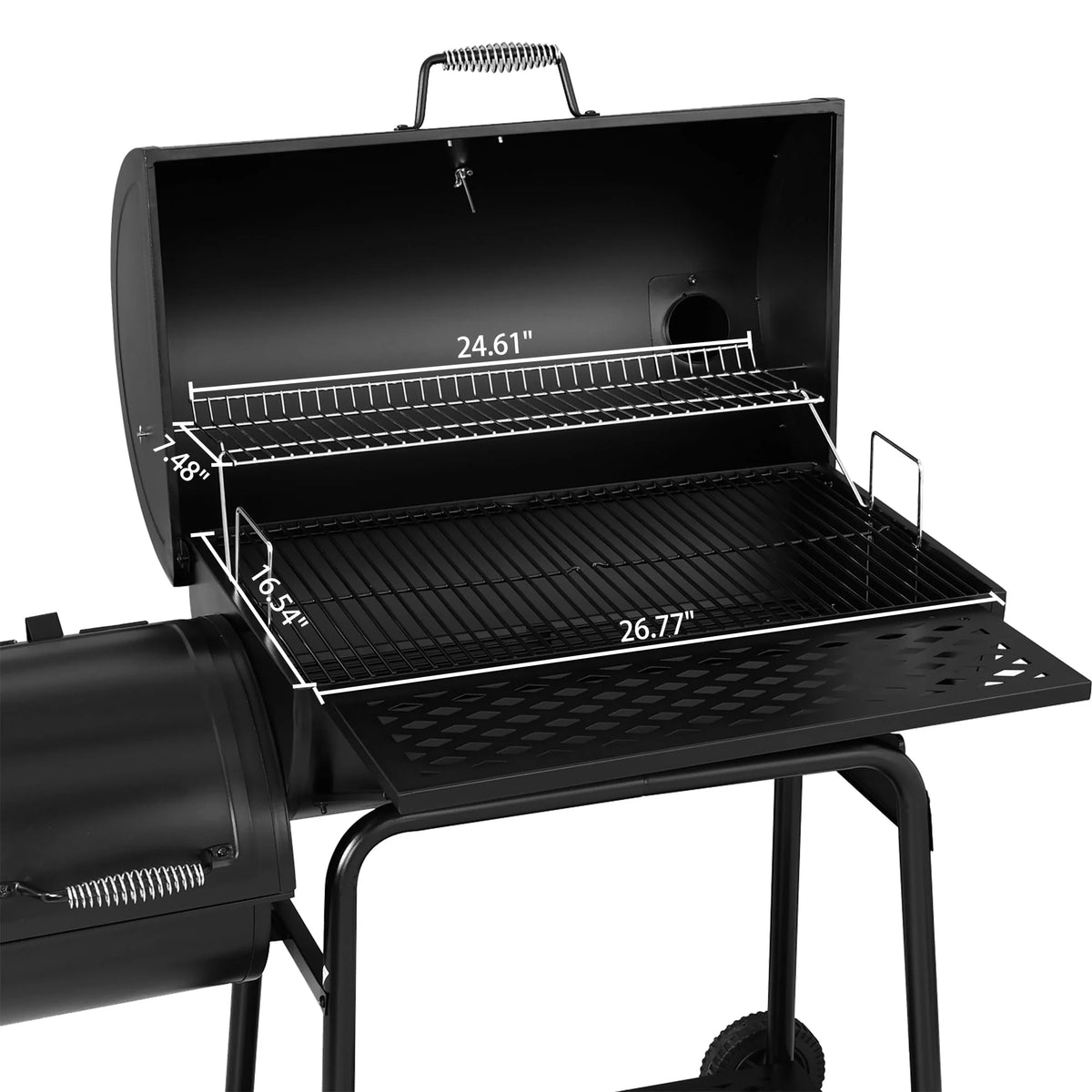 Charcoal Grill with Offset Smoker A551