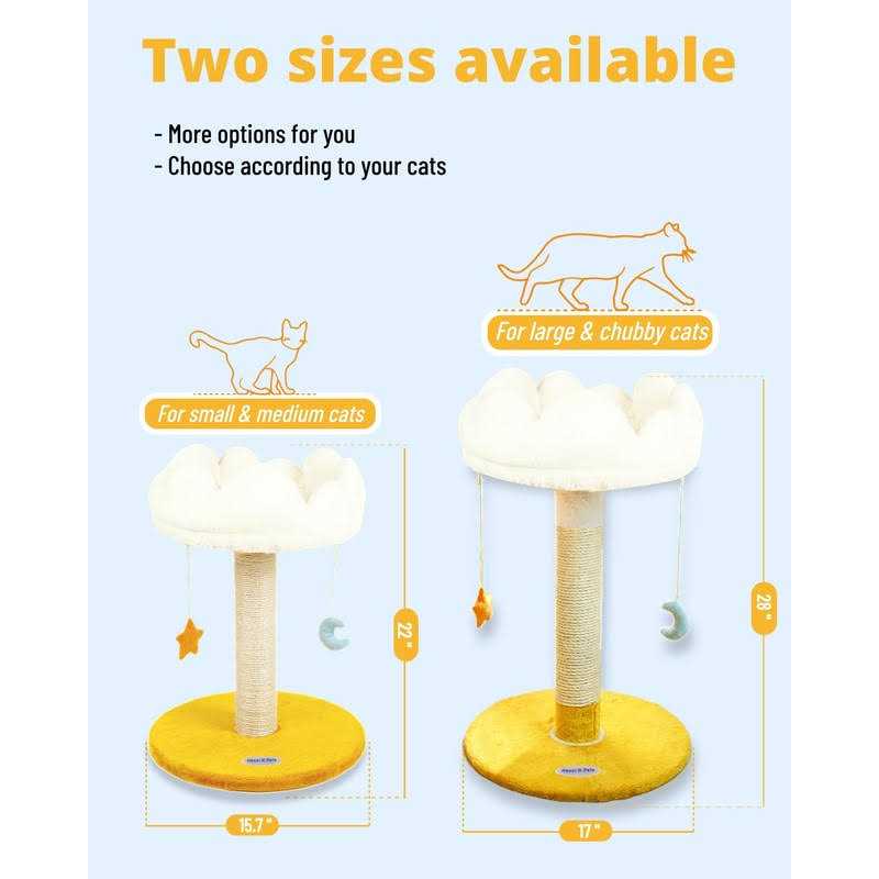 Cat Scratching Post with Bed Cat Tree Tower W559