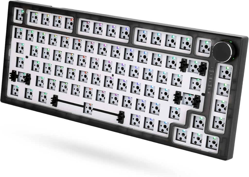 75% Gasket Mechanical Keyboard Kit, 83 Key, RGB Backlit H89655