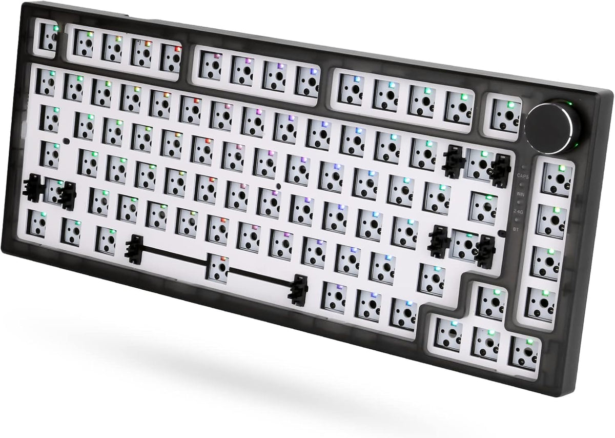75% Gasket Mechanical Keyboard Kit, 83 Key, RGB Backlit H89655