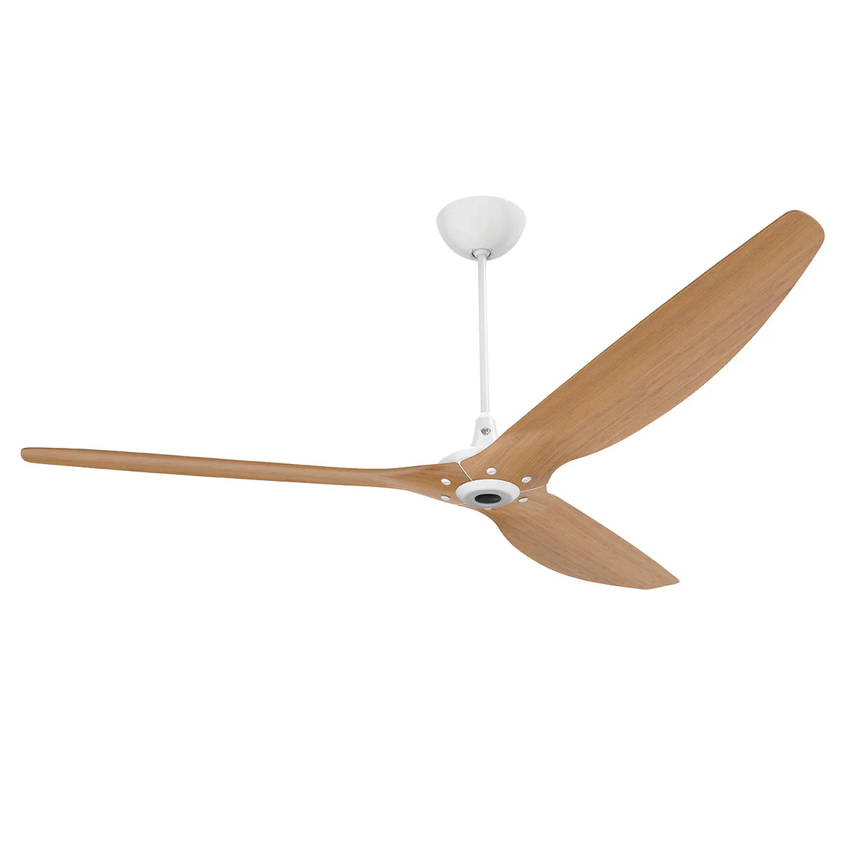 84 Ceiling Fan with Caramel Bamboo Blades and White Finish G6652