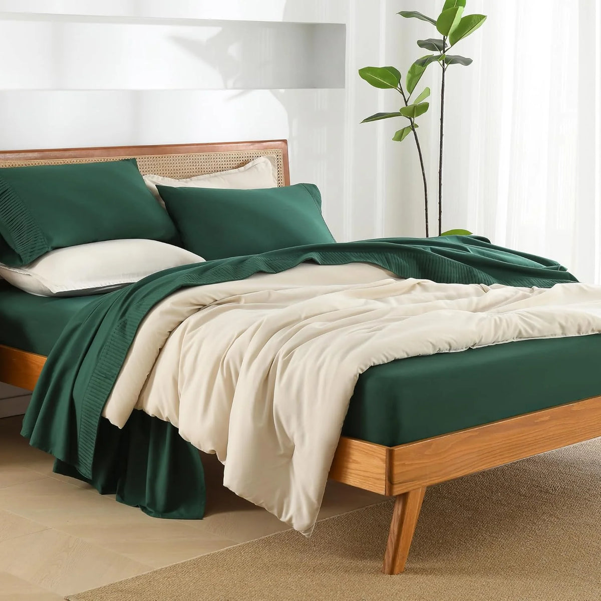 King Size 4 Piece Microfiber Sheet Set G6034