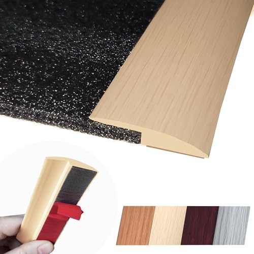 Self Adhesive Floor Transition Strip Edge Trim 120 inches Light Brown Coffee P95925