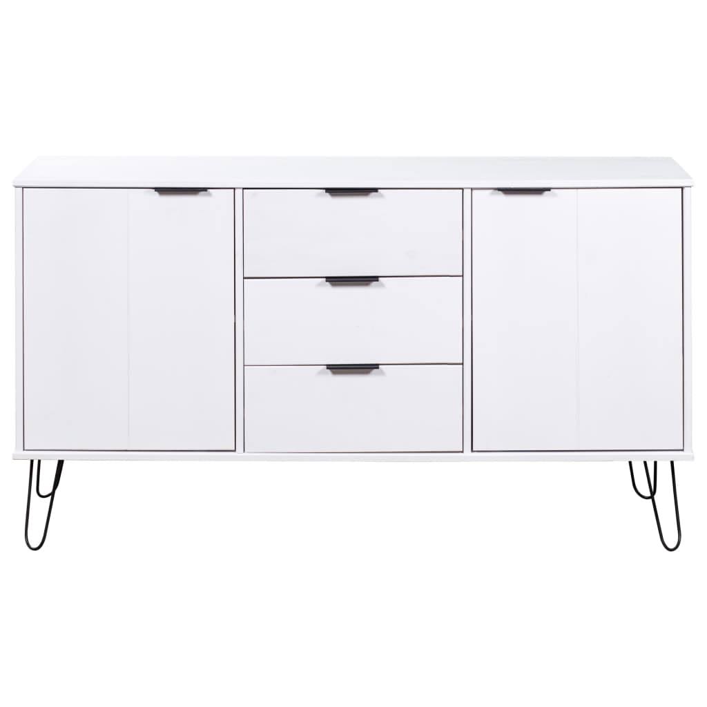 Gray Solid Pine Wood Sideboard B89564