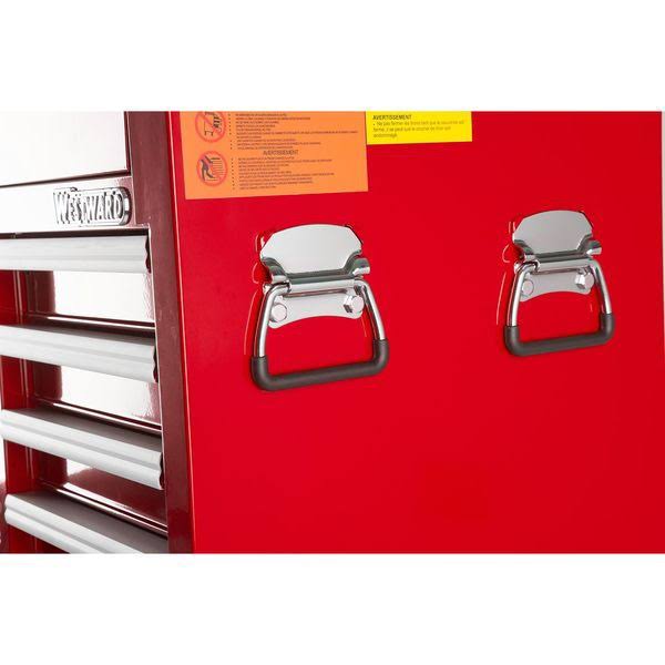 Red 9 Drawer Top Chest V9298