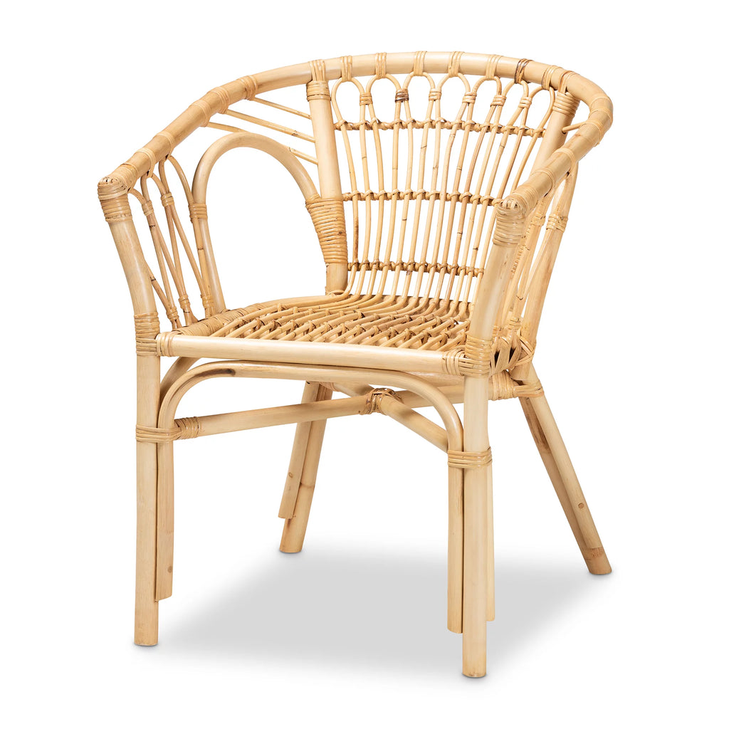 Natural Brown Rattan Dining Chair N87218
