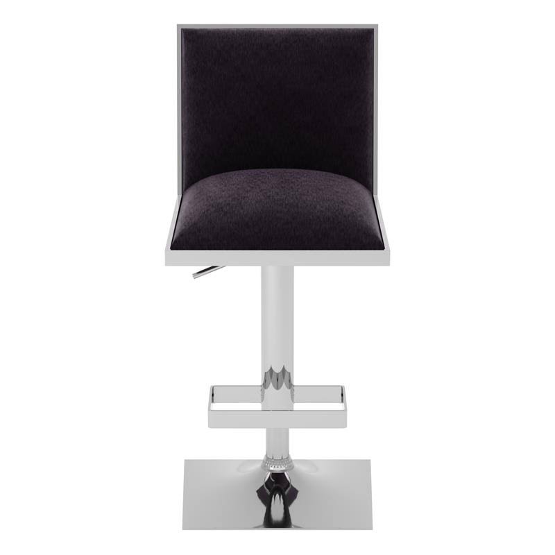 Black Metal Adjustable Barstool (Set of 2) F11142