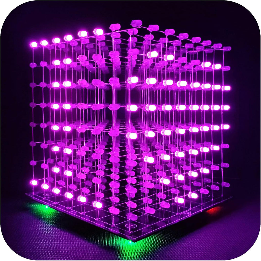 8x8x8 LED Cube Kit DIY Electronic Soldering Project Kit B2307