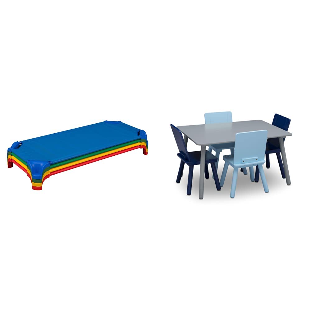 Blue Stackable Daycare Cot (Pack of 6) N9259
