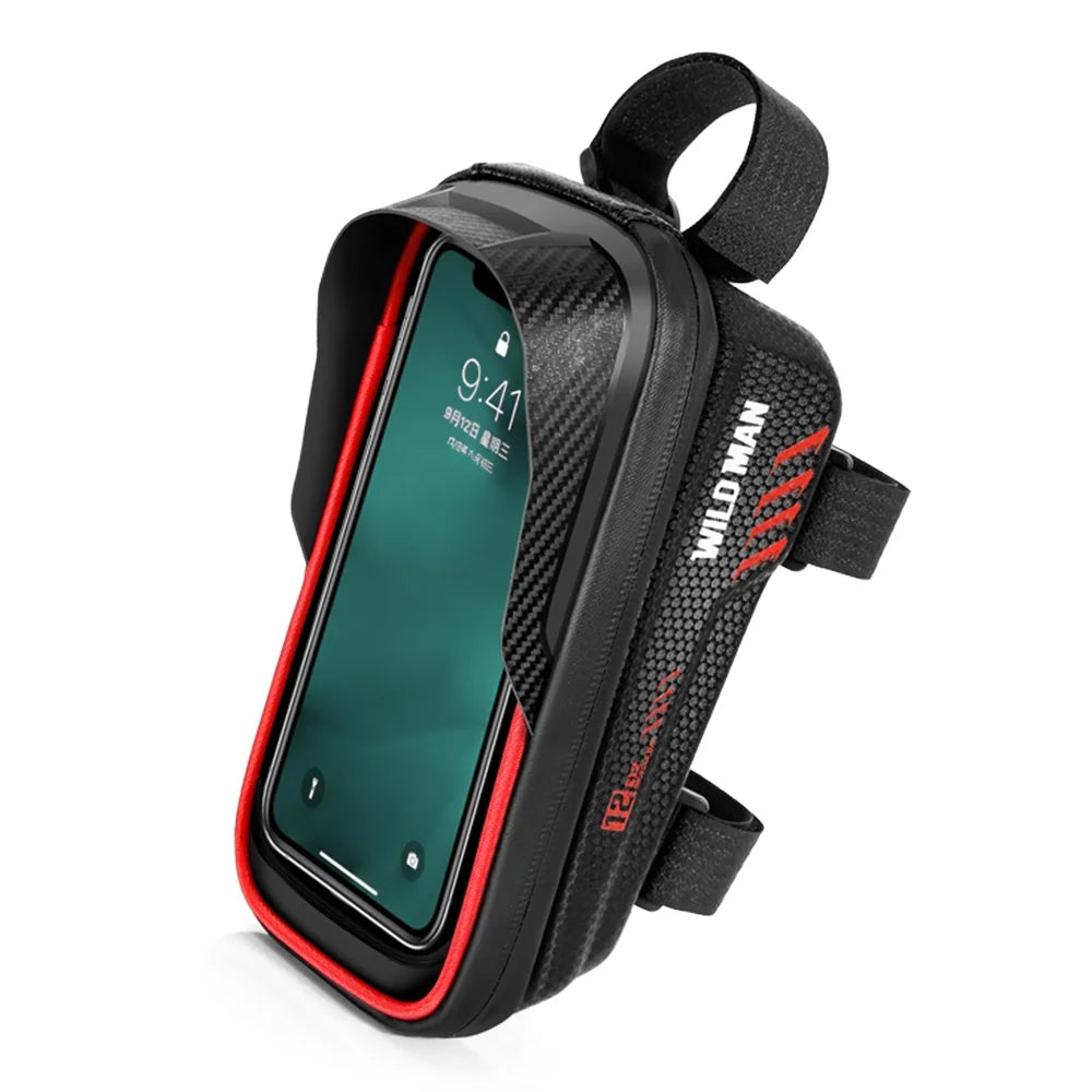 Waterproof Cycling Frame Bag with Touchscreen Phone Mount X7774