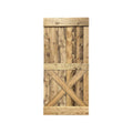 Solid Knotty Pine Wood Interior Sliding Barn Door Slab D329599