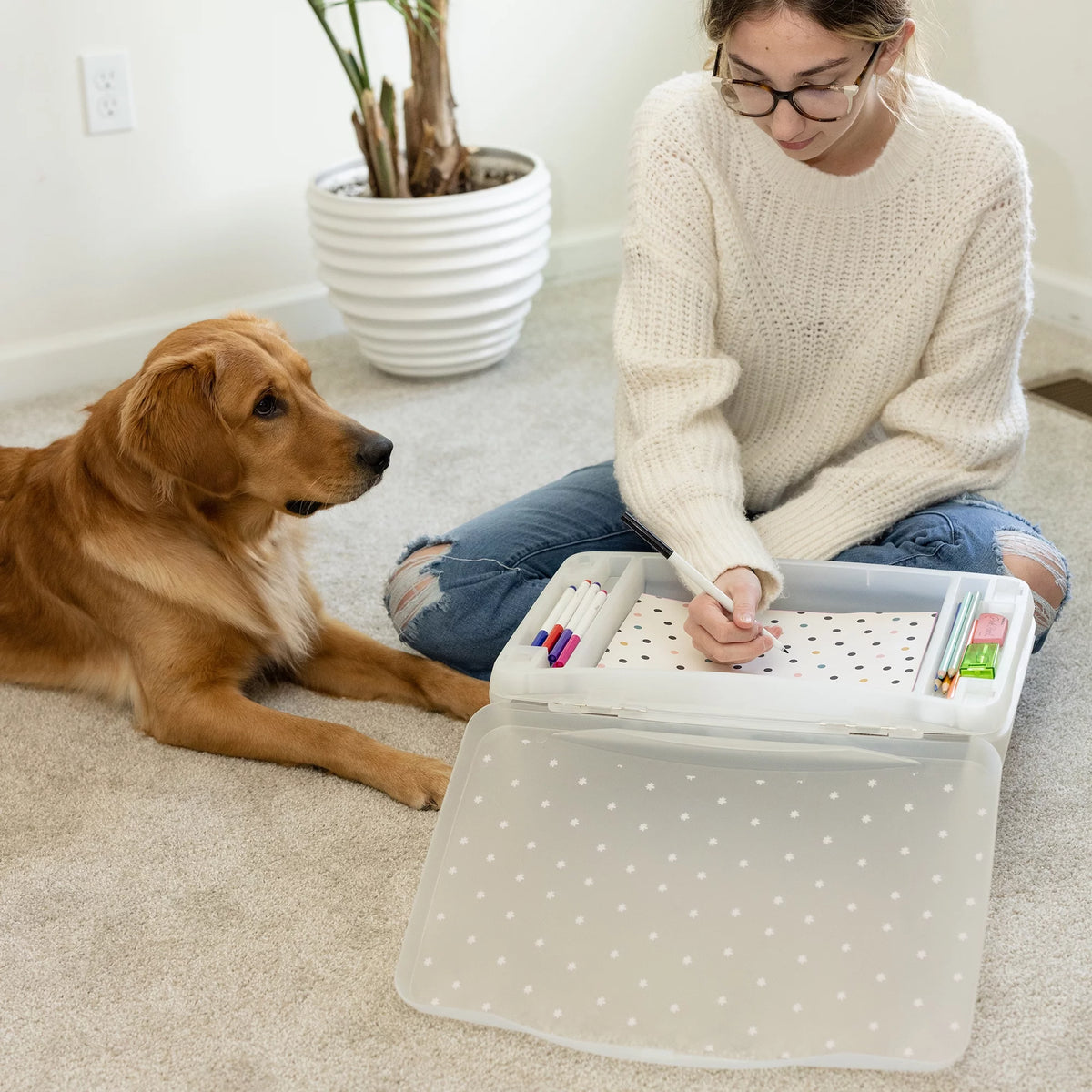 Foldable Lap Desk with Pink Flowers X538820